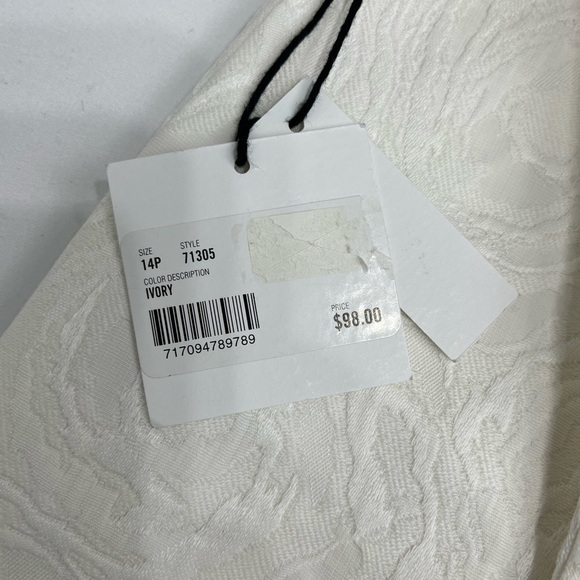 NWT Kate Hill skirt ivory size 14P - Picture 10 of 10